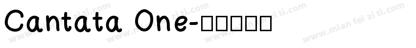 Cantata One字体转换